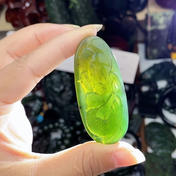 未镶嵌蛇纹石玉颈饰泰山玉和和美美