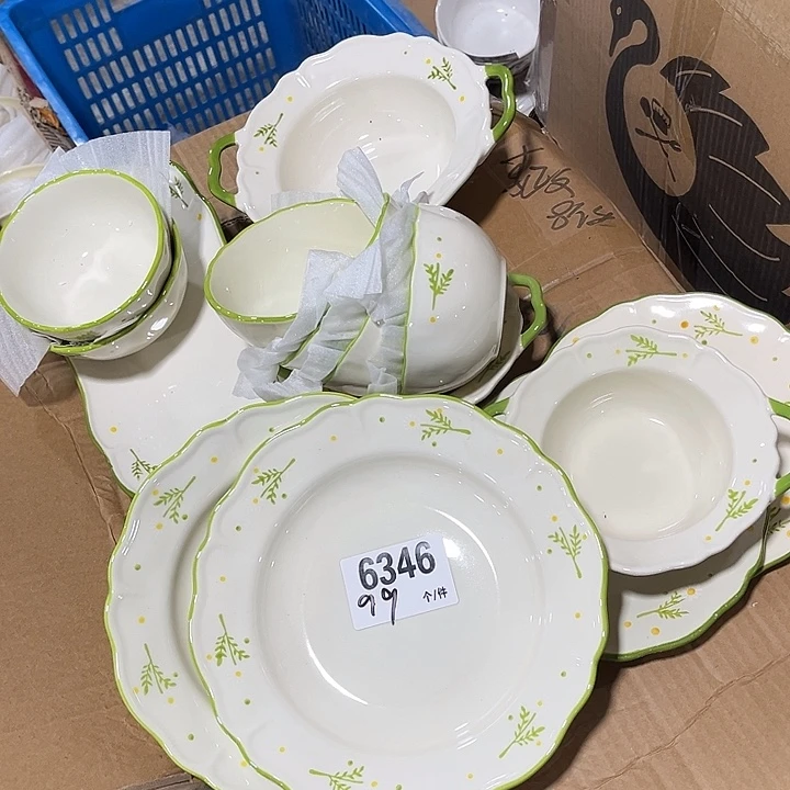 搪瓷微瑕外贸餐具6346
