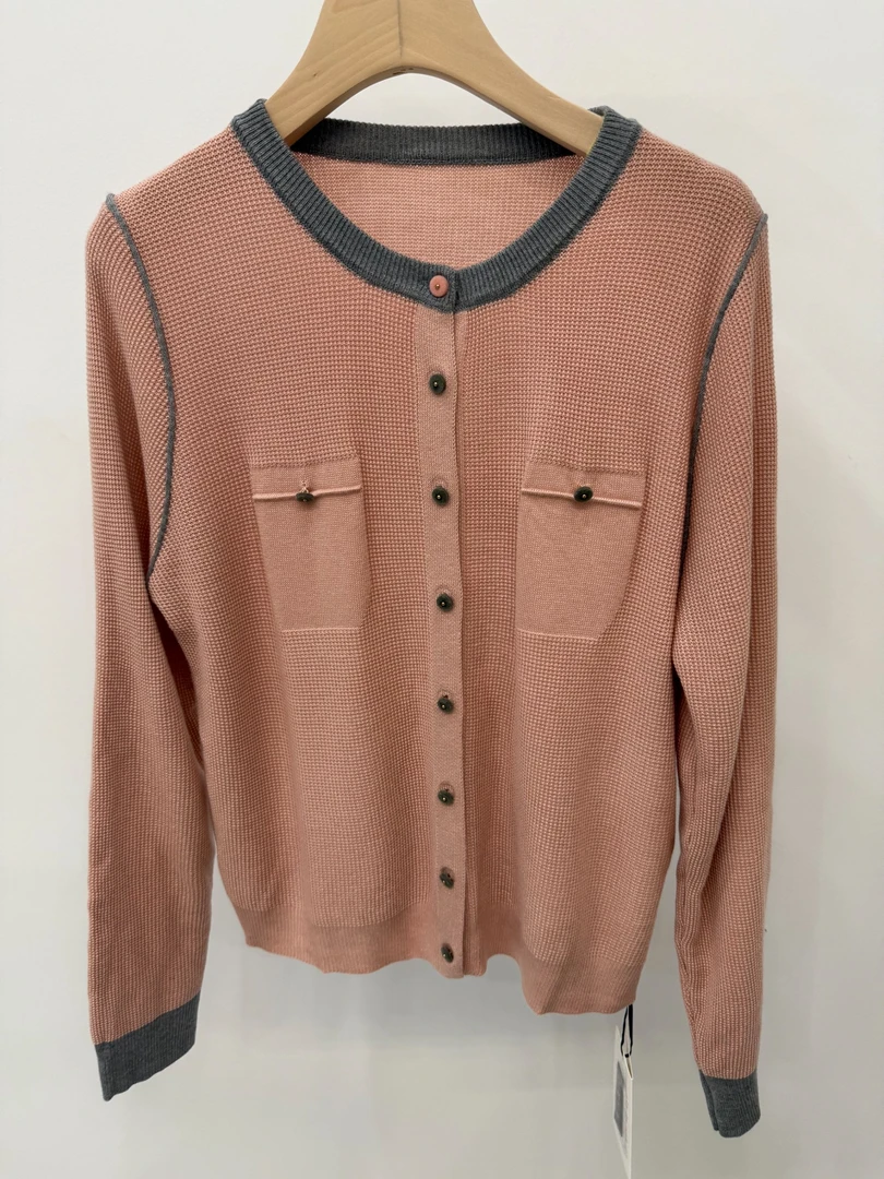 欧洲站秋冬新款针织开衫长袖宽松显瘦外套毛衣