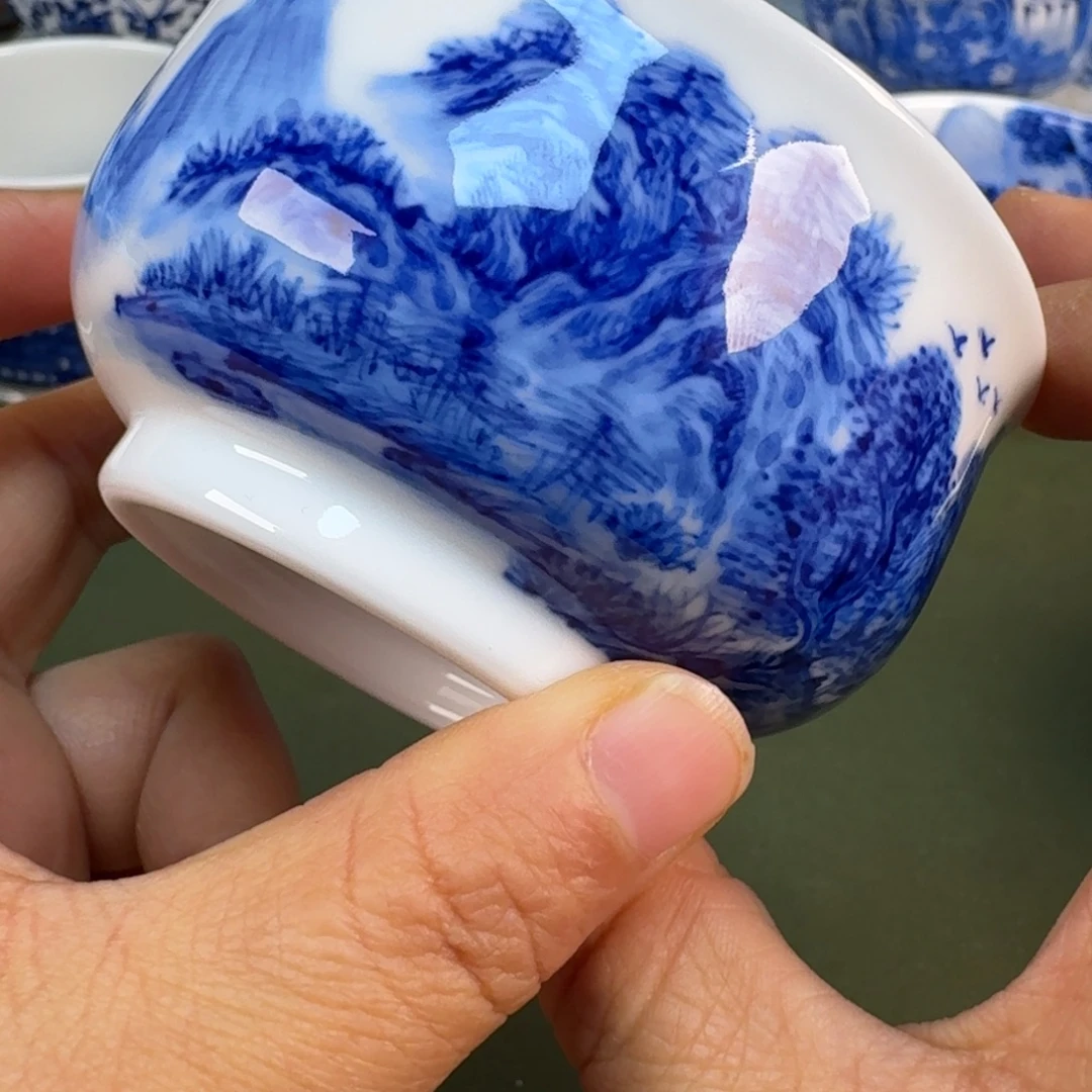 陶瓷景德镇纯手绘茶具圆圆278