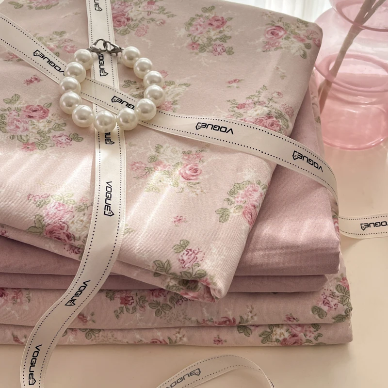 A类母婴级针织棉双层纱四件套超柔床单款单人宿舍三件套床上用品