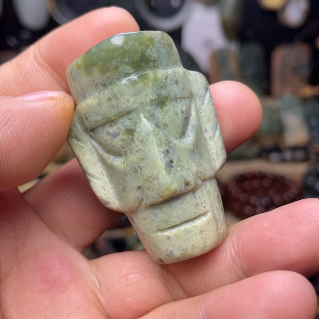 岫岩河磨玉（透闪石质玉）未镶嵌颈饰