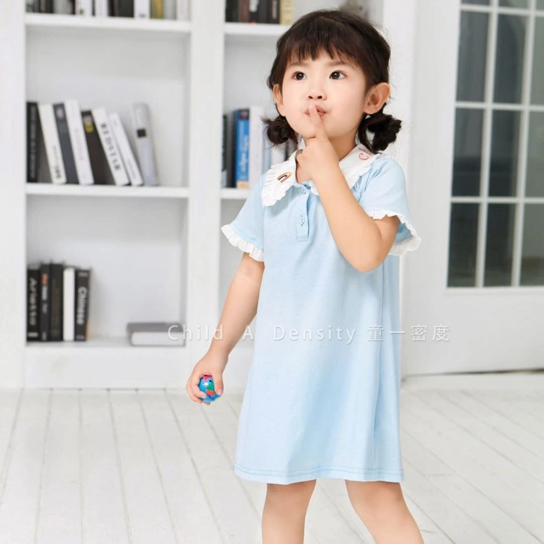 2025夏季新款小童透气吸汗圆领背心纱裙GQ-10868小童