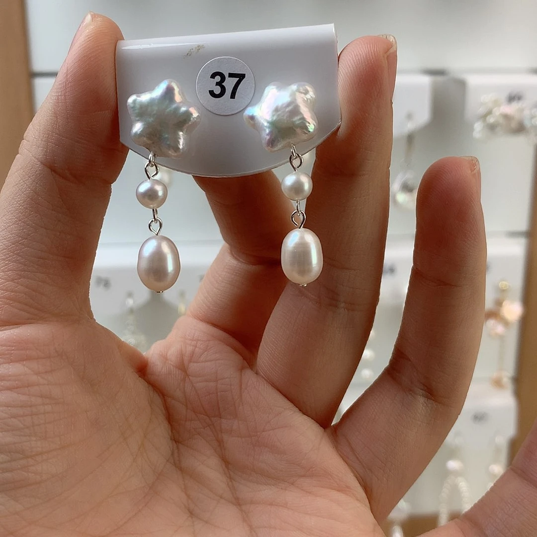 未镶嵌耳饰淡水珍珠