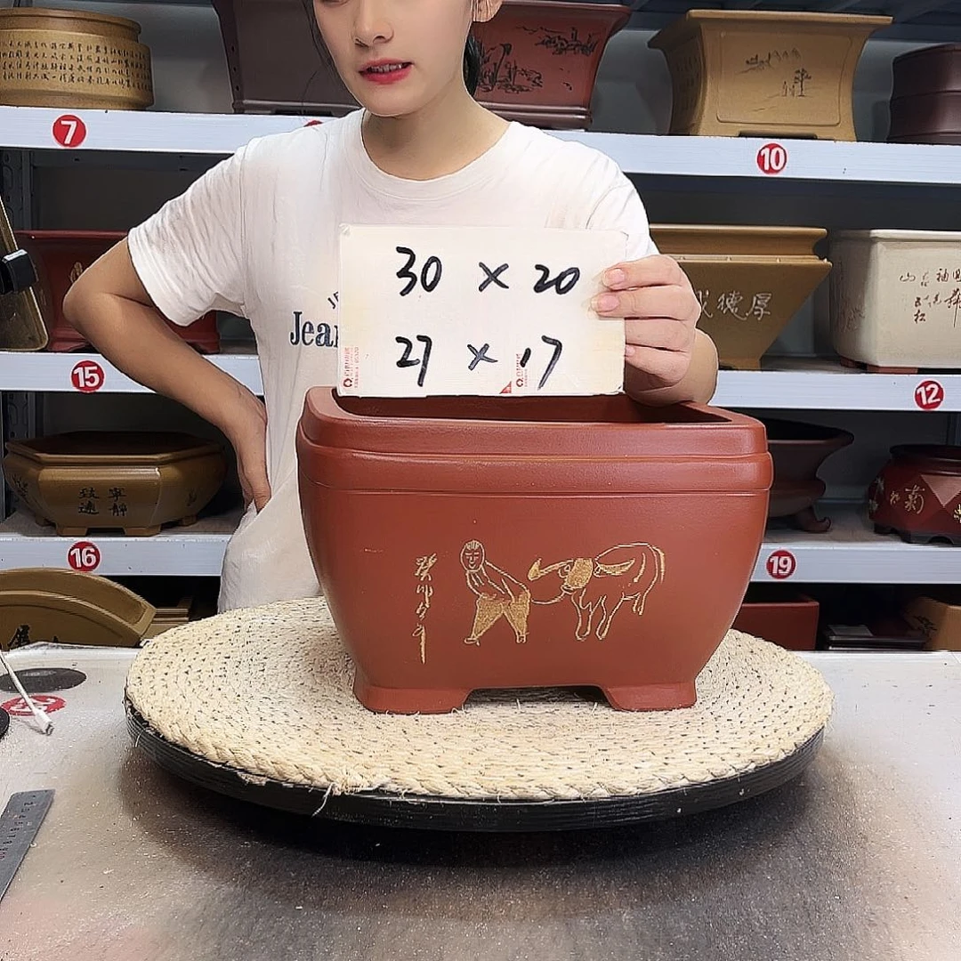 紫砂花盆紫砂花盆