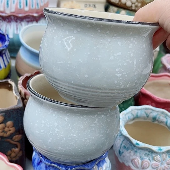 多肉绿植陶瓷花盆9.9包邮