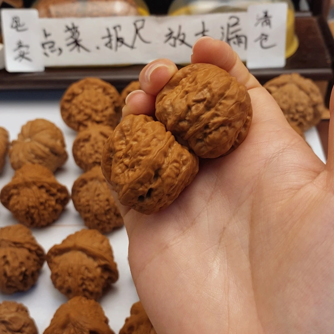 文玩核桃把件34尺蛤蟆头