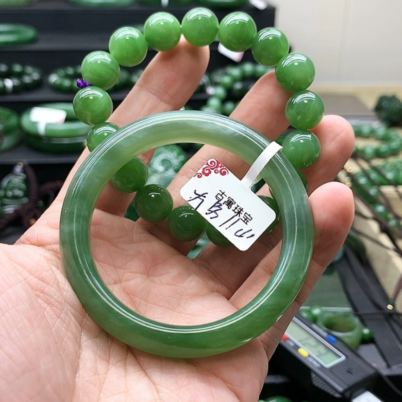 【闪购商品】和田玉（碧玉）手链未镶嵌天*