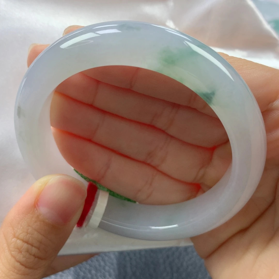 未镶嵌手镯翡翠缅甸天然翡翠A货53.6正