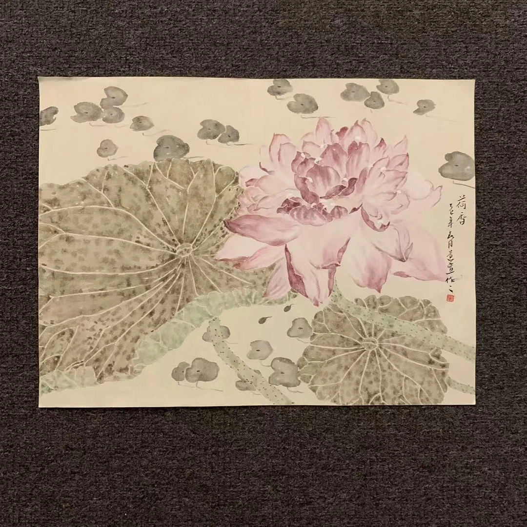 《荷香》董道宣老师 精品没骨作品链接2