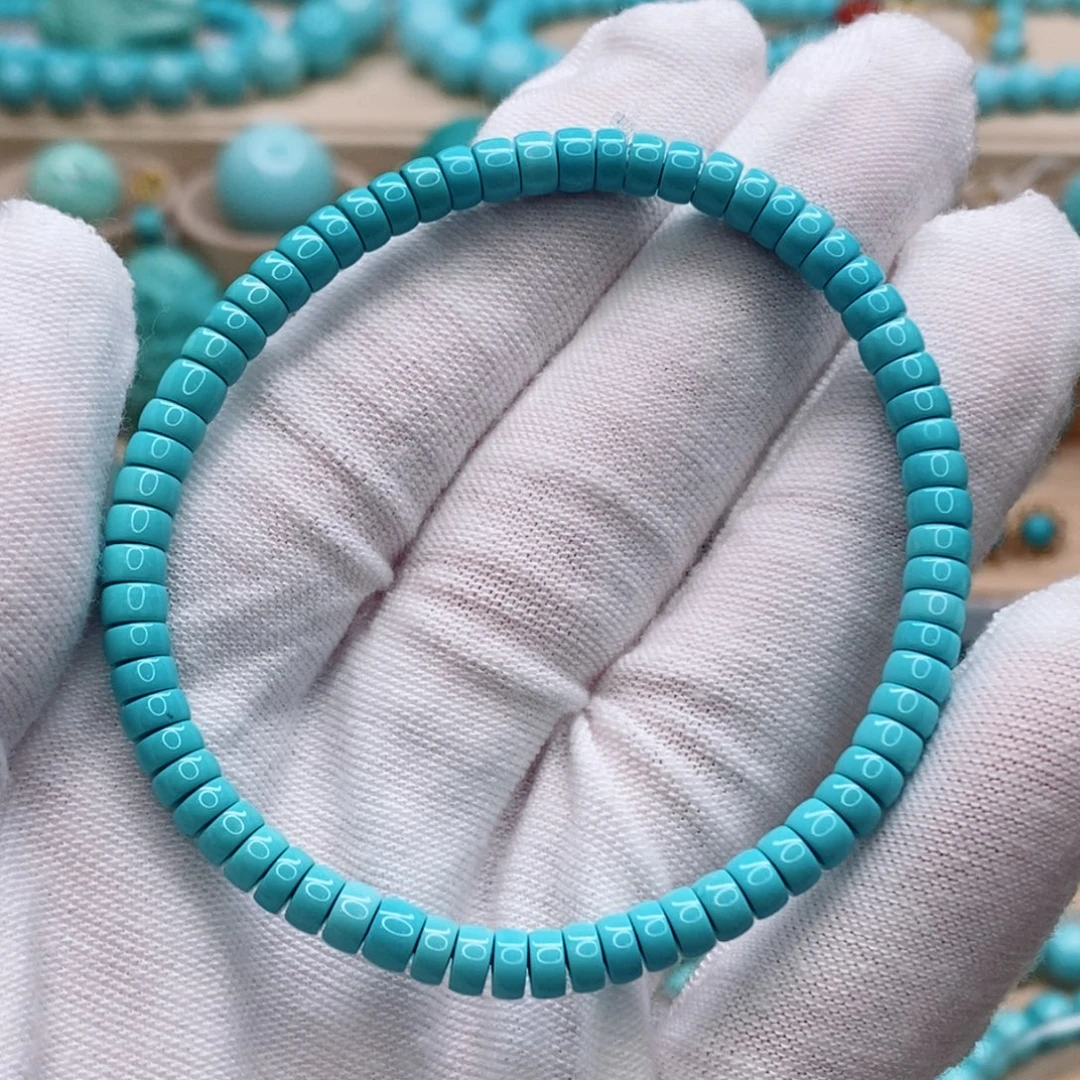 绿松石未镶嵌珠宝奇石4.7mm