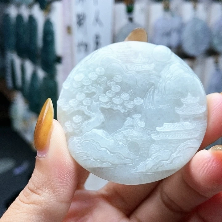 翡翠未镶嵌颈饰翡翠