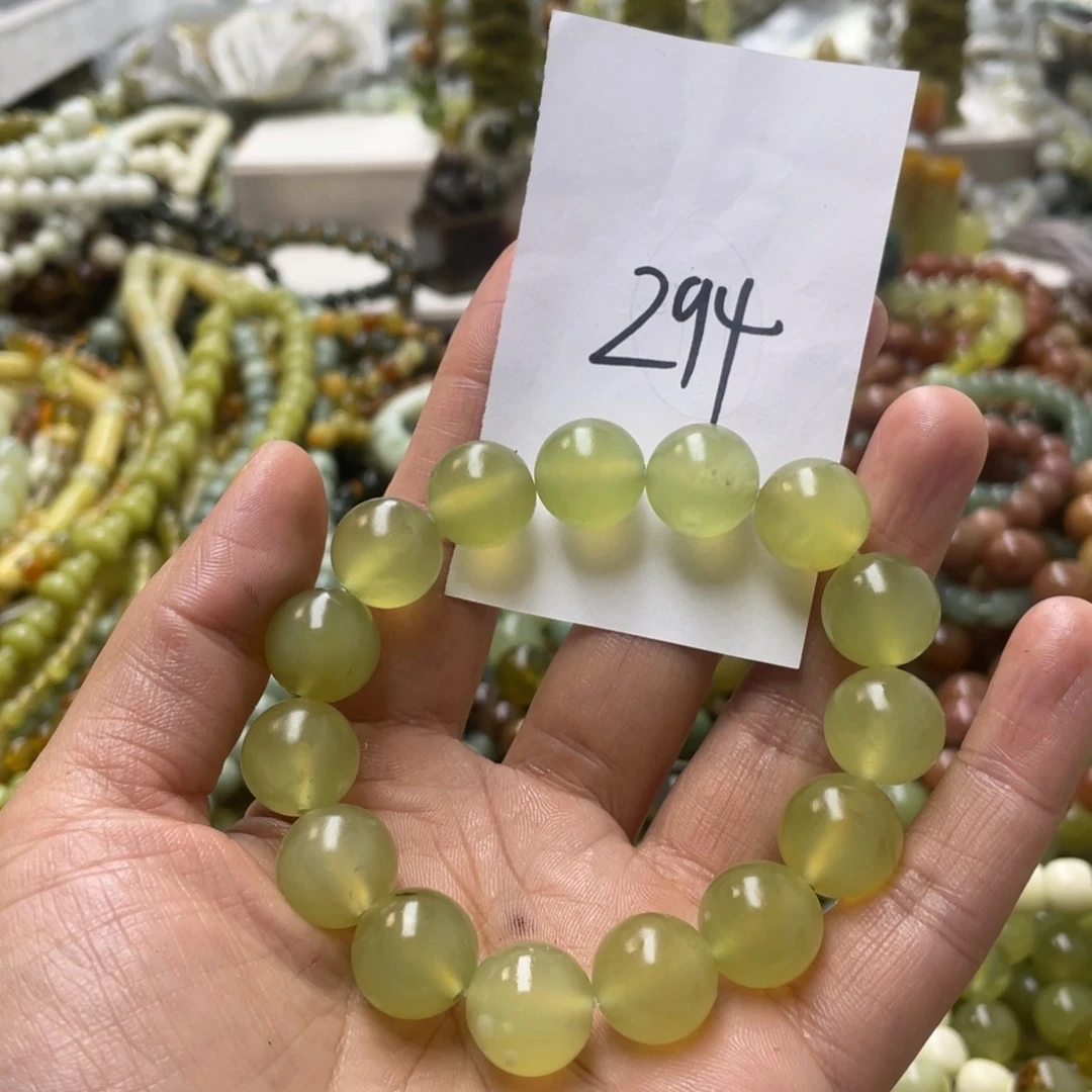 蛇纹石玉手链未镶嵌