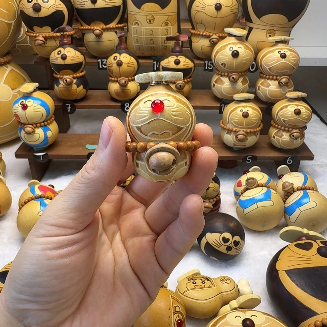 藤木葫芦摆件葫芦亲把件