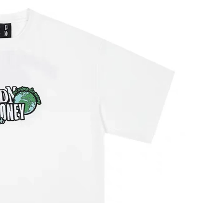 M家小地球刺绣短T完美主义者勿拍