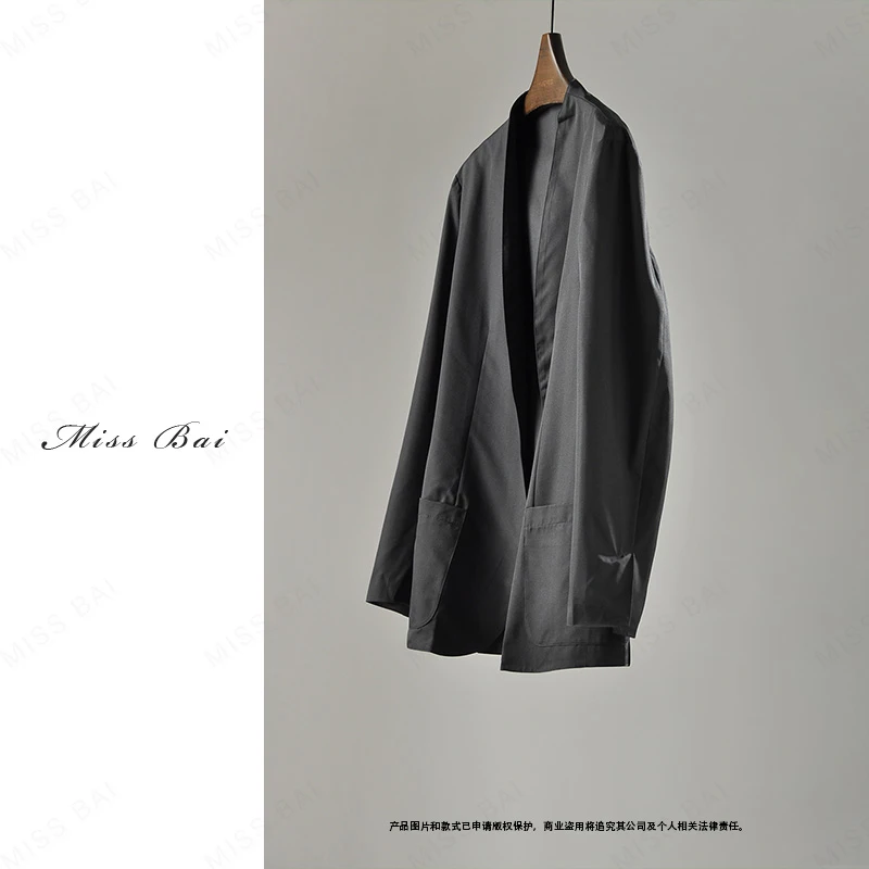 YIWEN-【琴瑟和鸣】高级感极简轻奢外套开衫KS2710