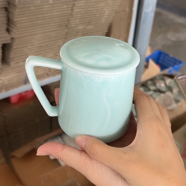 龙泉云间青瓷小米茶器