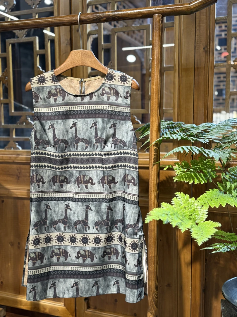 复古绮兽背心裙