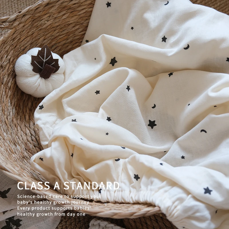 婴儿床床笠纯棉a类亲肤透气床单床垫套宝宝专用新生儿拼接床床单