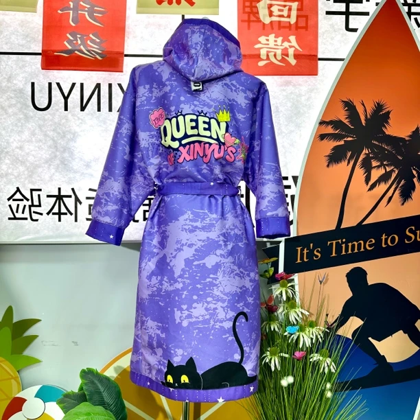 成人女士速干斗篷游泳专用海边度假时尚保暖防晒浴袍