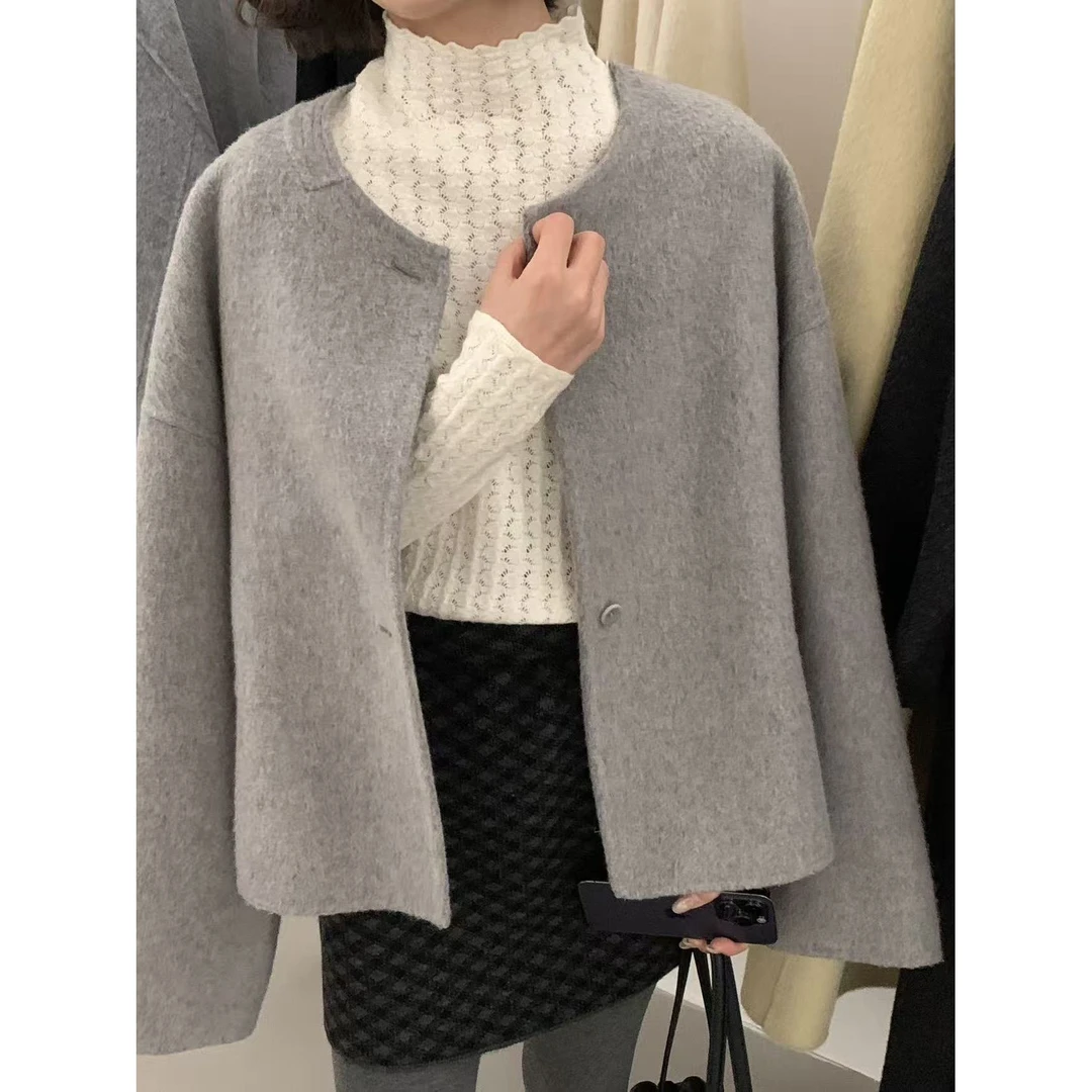 T6989#法式绝美蕾丝花边半高领内搭上衣打底衫