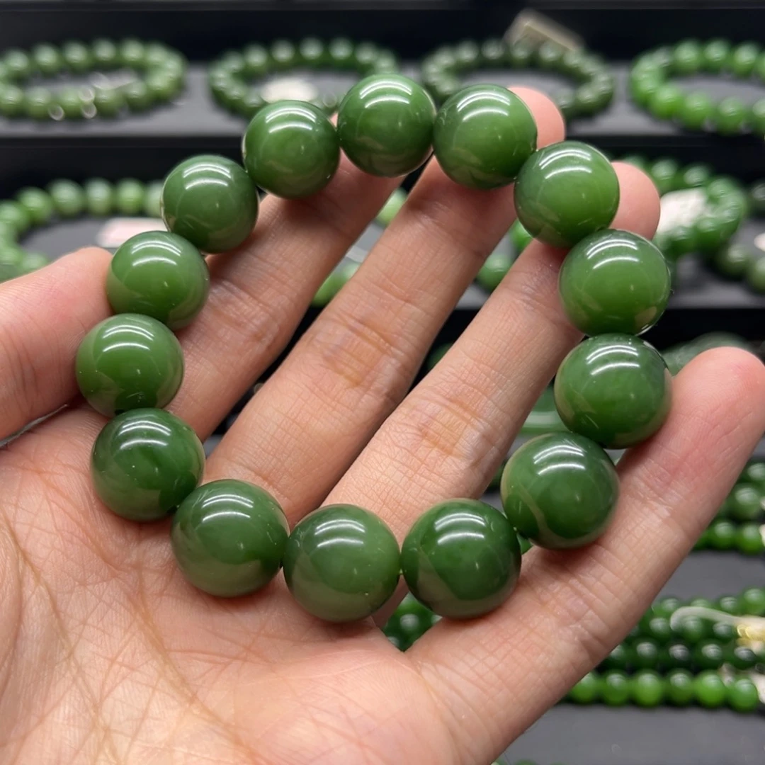 手链未镶嵌和田玉（碧玉）