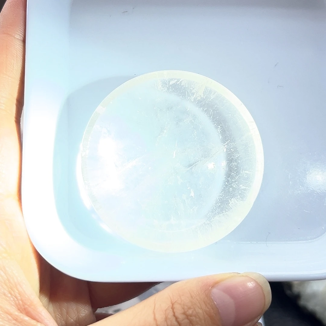 未镶嵌珠宝半成品水晶63白水晶原盘