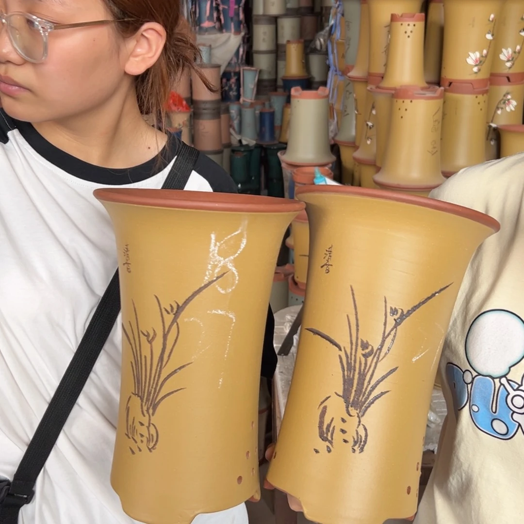 宜兴川阁紫砂花盆