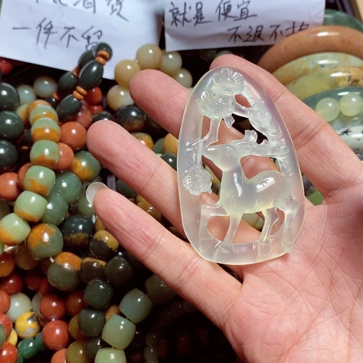 蛇纹石玉手链未镶嵌