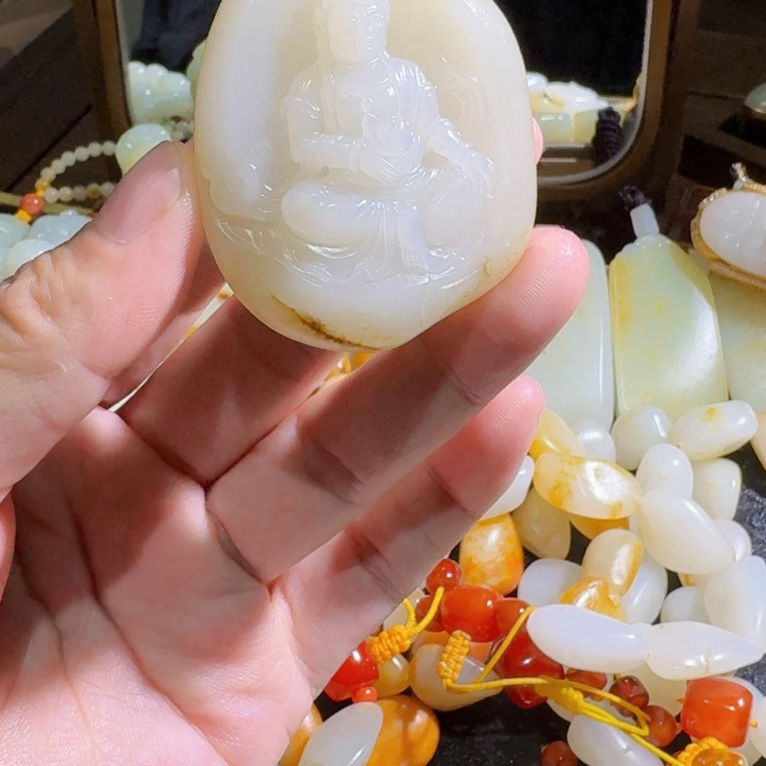 和田玉未镶嵌手链