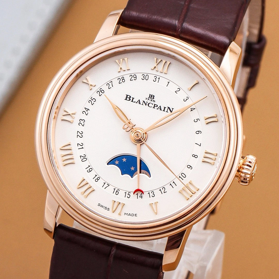 99新 Blancpain 宝珀麦麦推荐6126自动机械机芯33mm 折叠扣