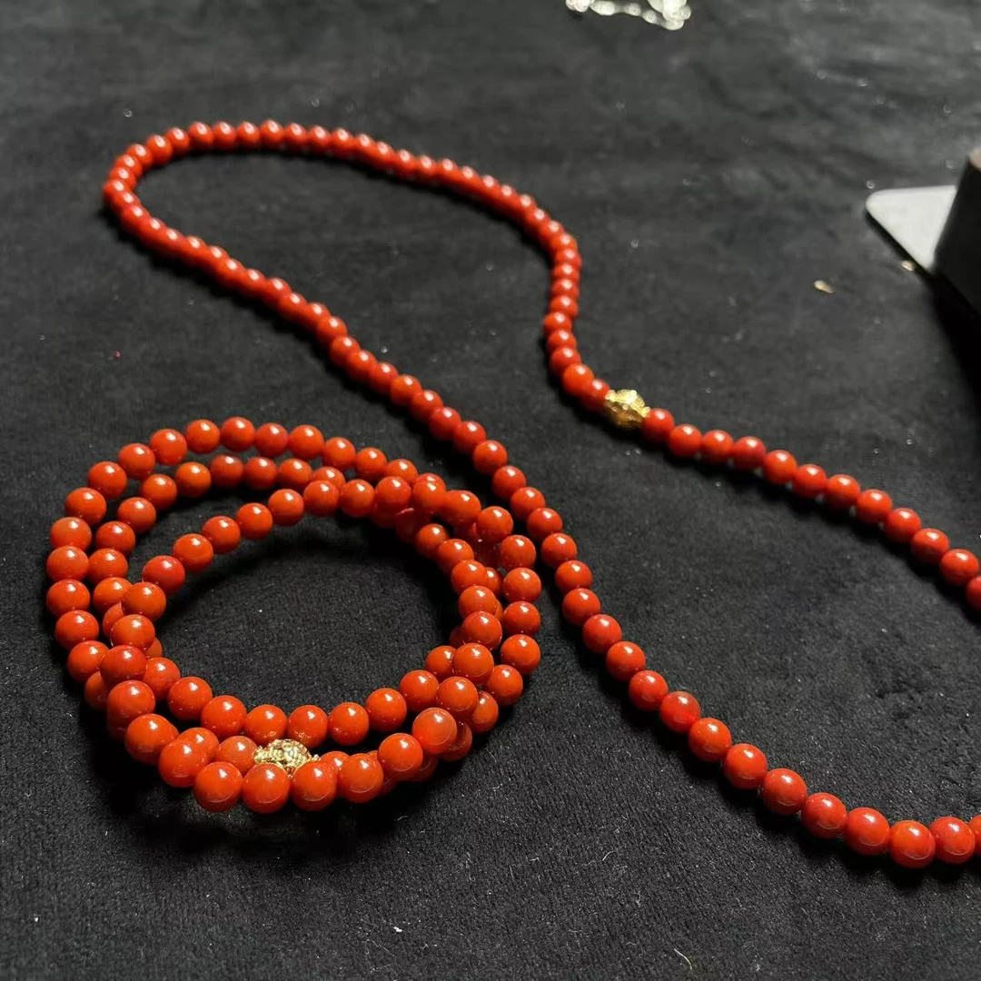 【胖】锦红色玛瑙项链多样性发其一@k