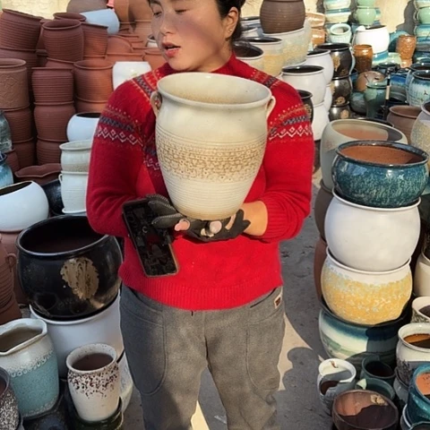 口20高23瑕疵盆子。