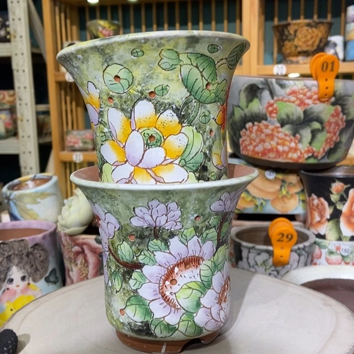 红陶景德镇艺术手绘作品