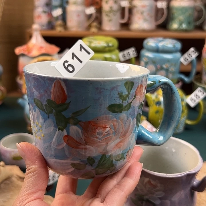 杯景德镇陶瓷手绘作品611