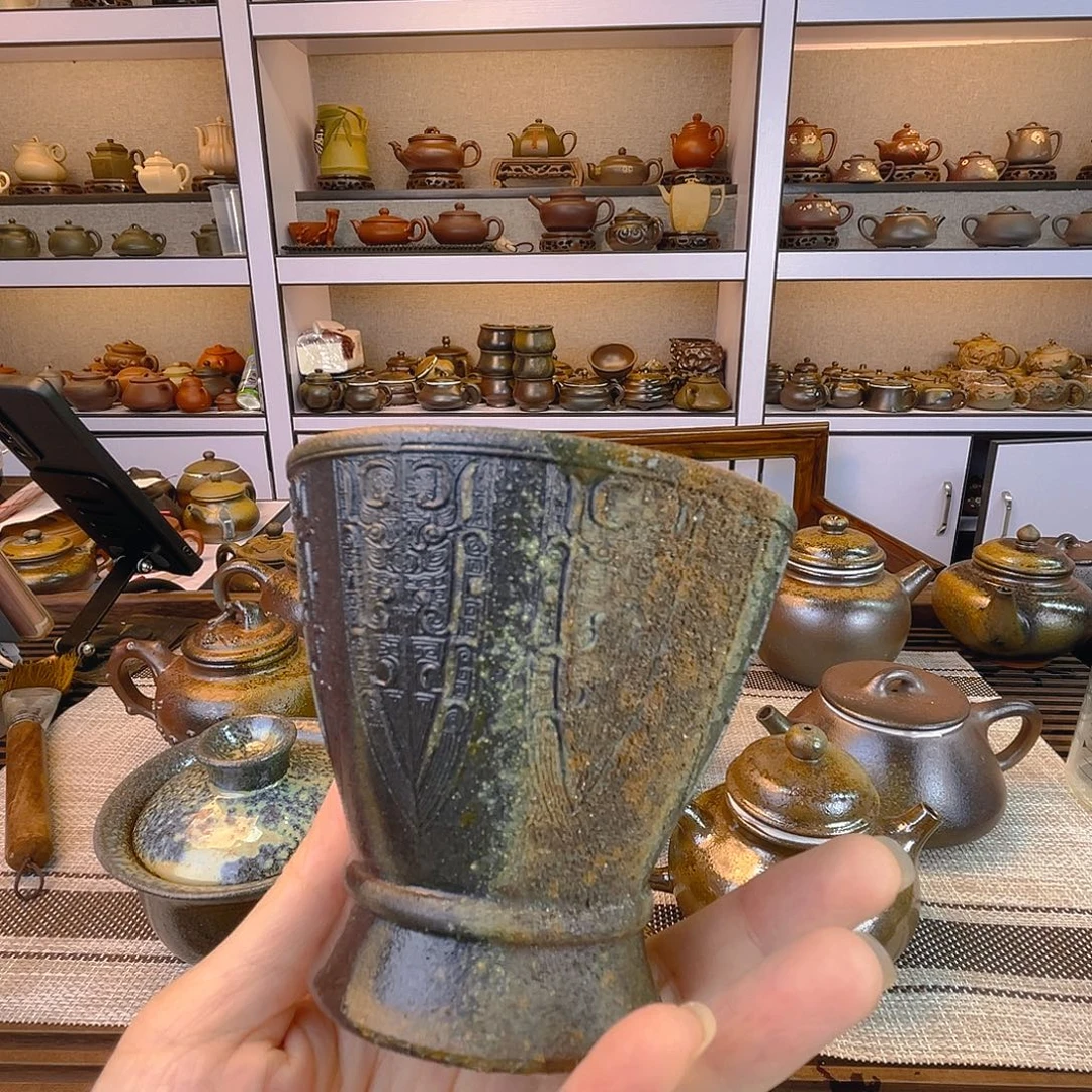 茶壶紫砂底槽清柴烧120cc