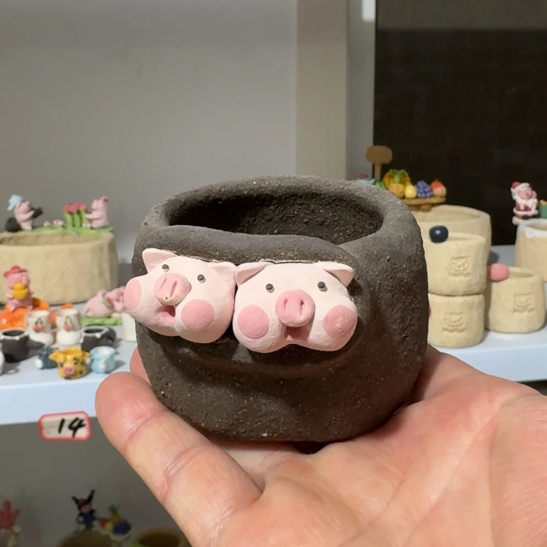 厂家直销手工花盆摆件