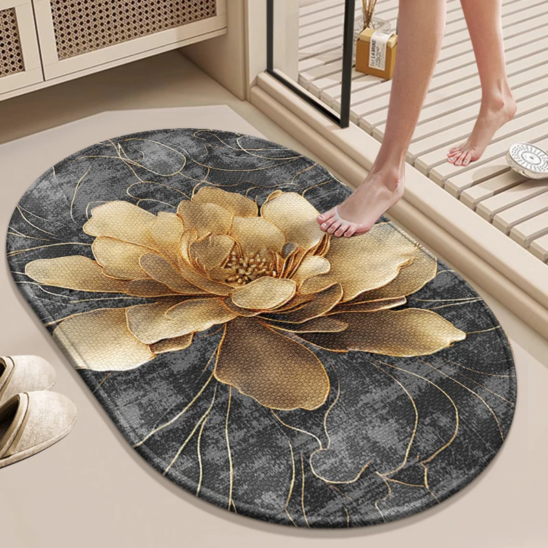 卫生间吸水地垫浴室防滑脚垫洗手间厕所门口防水速干地毯家用加厚