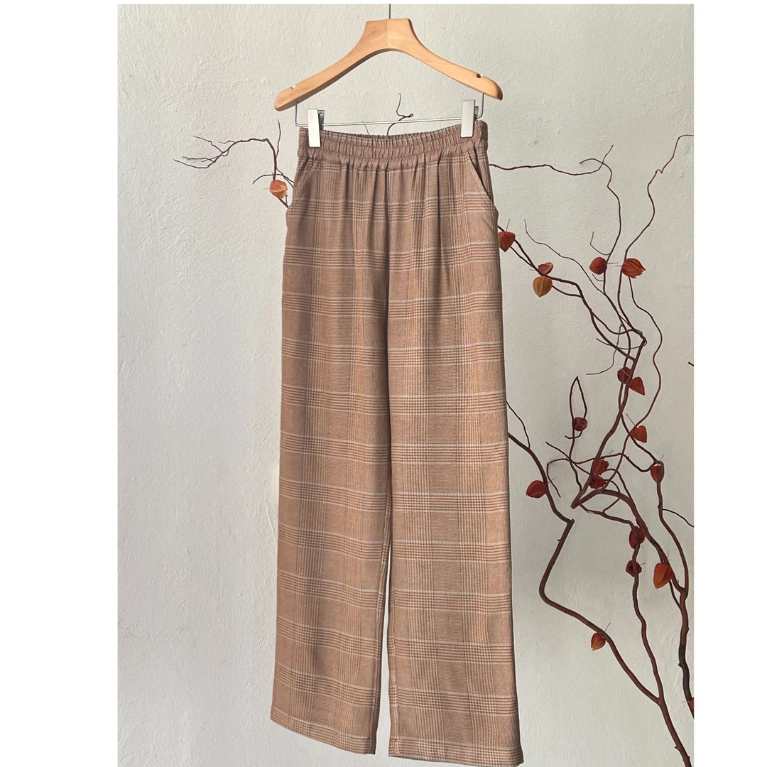 【以晴高定】收藏级LP订单面料08产老料柞蚕丝长裤很难得见到