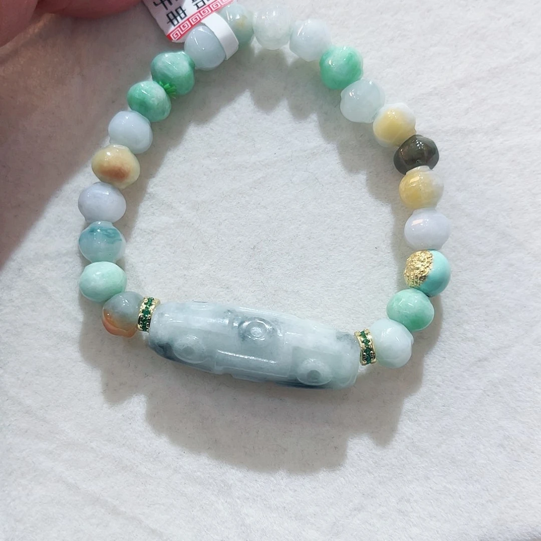 翡翠手链未镶嵌手串