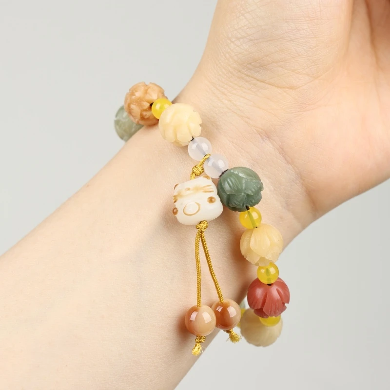 有Q花精美菩提单圈手串MK033