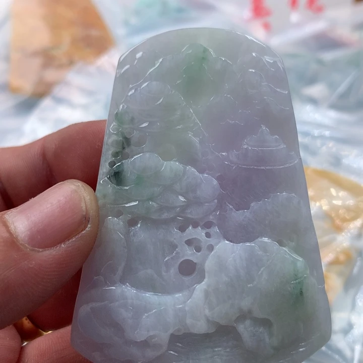 翡翠未镶嵌颈饰保真天然a货翡翠