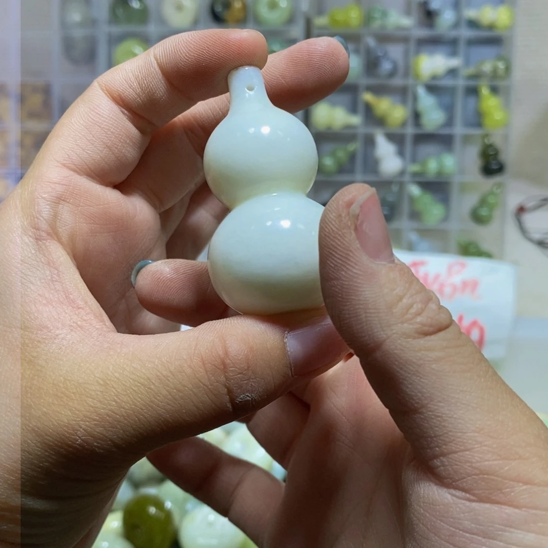 蛇纹石玉未镶嵌毛衣链10