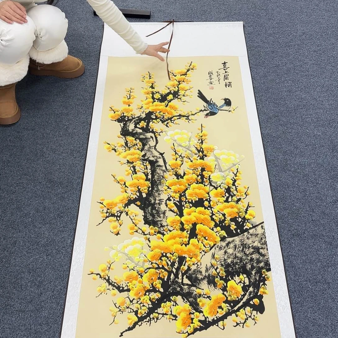 国画作品小姐姐放漏中
