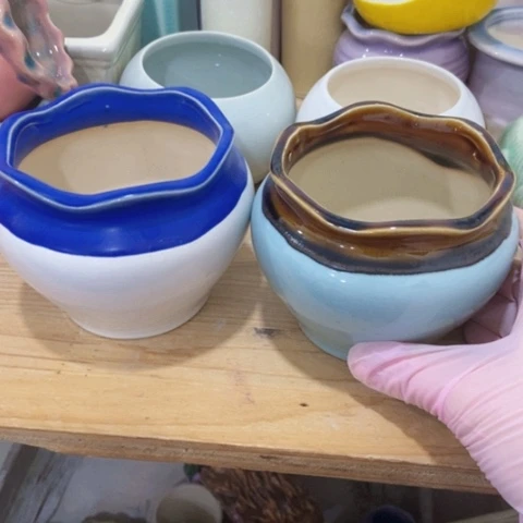 红陶陶瓷多肉花盆