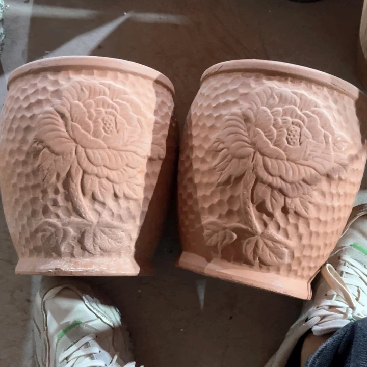 紫砂花盆口径19高度22两只正品