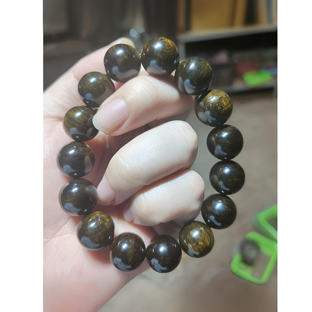 【匠心工艺】海南黎族定制｛绿垒｝1.5规格文玩手串