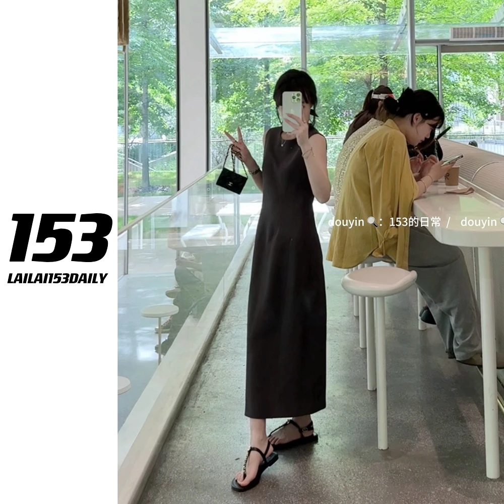 意待xiyy【153的日常】立体花苞连衣裙显瘦气质赫本风时尚夏季25XQ4