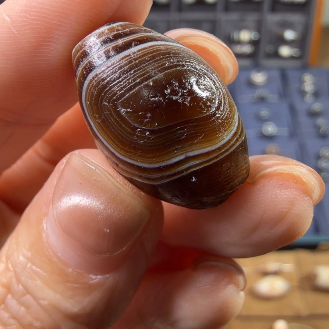 石英质玉橄榄缠丝未镶嵌