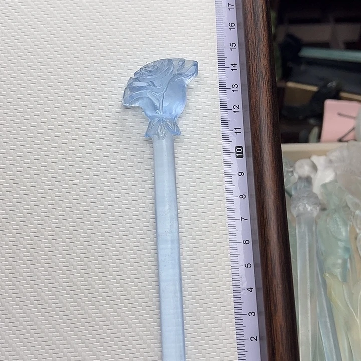 蛇纹石玉未镶嵌发簪